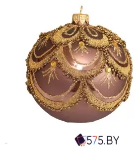 Елочная игрушка Орбитал Шар Д-338 200-067-2 (8см, какао) фото