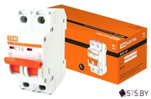 Выключатель автоматический TDM Electric ВА 47-29 2Р 16А (C) 4.5кА SQ0206-0093 фото