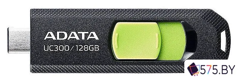 USB Flash ADATA UC300 128GB (черный/зеленый) фото