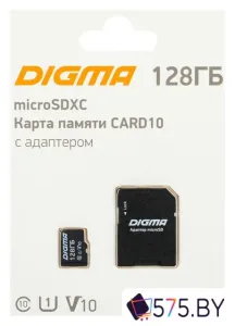 Карта памяти Digma MicroSDXC Class 10 Card10 DGFCA128A01 фото