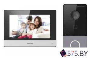 Комплект видеодомофона Hikvision DS-KIS603-P(C) фото