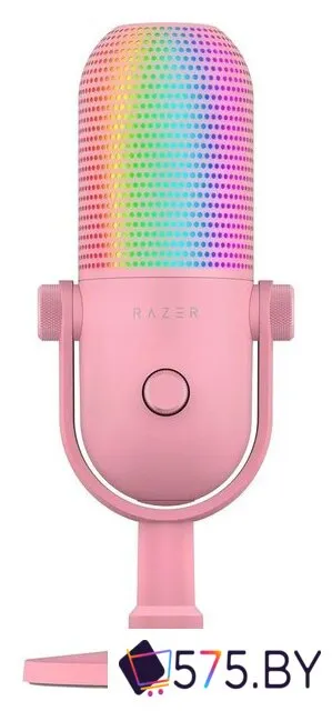 Проводной микрофон Razer Seiren V3 Chroma Quartz Pink фото