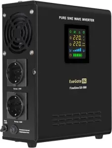 Источник бесперебойного питания ExeGate FineSine SX-500.LCD.AVR.2SH EX295995RUS фото