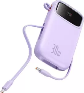 Внешний аккумулятор Baseus QPow 2 Power Bank 20000mAh (фиолетовый) фото
