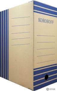 Коробка архивная Koroboff 322х80х240 (бурый) фото