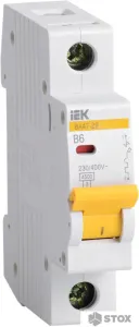 Выключатель автоматический IEK ВА47-29 1Р 6А 4.5кА В MVA20-1-006-B фото