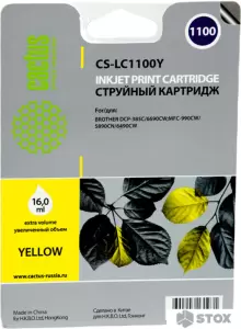 Картридж CACTUS CS-LC1100Y (аналог Brother LC1100Y) фото