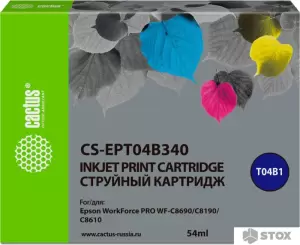 Картридж CACTUS CS-EPT04B340 (аналог Epson EPT04B340) фото
