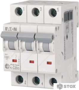 Выключатель автоматический Eaton HL-C203 3P 20A C 4.5кA 3M 194792 фото
