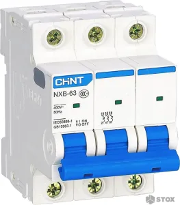 Выключатель автоматический Chint NXB-63 3P 40A 6кА C фото