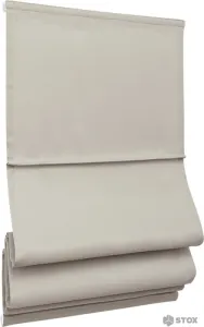 Мини римская штора Delfa Мини Juta СШД-01М 176/522 (73x160, бежевый/серый) фото