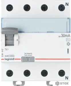 Устройство защитного отключения Legrand TX3 4P 40A 30мA 10kA 4M 403009 фото