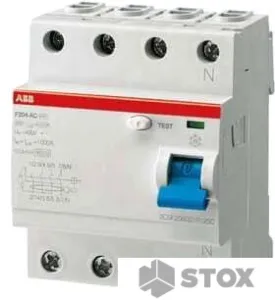 Устройство защитного отключения ABB F204 4P 63A 30mA 6kА 4М 2CSF204001R1630 фото