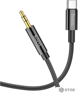 Кабель Hoco UPA19 USB Type-C - Jack 3.5 (1 м, черный) фото