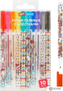 Набор гелевых ручек ArtSpace Shiny Unicorn GP10_97238 (10 цв) фото