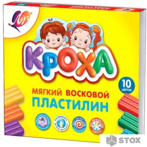 Пластилин восковой Луч Кроха 12С 875-08 (10 цв) фото