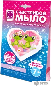 Набор для изготовления мыла Фантазер Счастливое мыло Лягушата 982603 фото