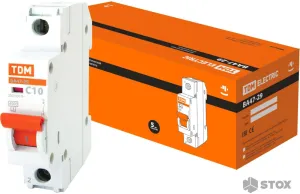 Выключатель автоматический TDM Electric ВА 47-29 1Р 10А (C) 4.5кА SQ0206-0072 фото