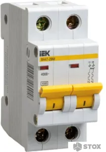 Выключатель автоматический IEK ВА 47-29M 2A 2п 4.5кА С MVA21-2-002-C фото