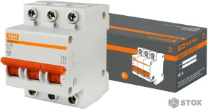 Выключатель автоматический TDM Electric ВА 47-63 3Р 50А (С) 4.5кА SQ0218-0024 фото