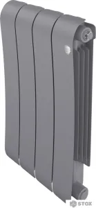 Биметаллический радиатор Royal Thermo Infinity 500 Silver Satin (4 секций) фото