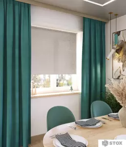 Рулонные шторы Legrand Фрост 57x175 (бело-серый) фото