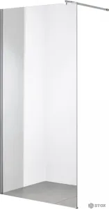 Душевая стенка Saniteco Walk-In SN-W8TC120 (120x200, прозрачное стекло, хромированный профиль) фото
