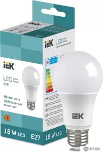 Светодиодная лампочка IEK LED Bulb A65 1850lm 4000K E27 фото