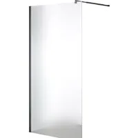 Душевая стенка Saniteco Walk-In SN-W8MB110 (110x200, матовое стекло, черный профиль) фото