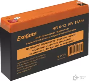 Аккумулятор для ИБП ExeGate HR 6-12 (6В, 12 А·ч) фото