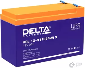 Аккумулятор для ИБП Delta HRL 12-9 (1234W) X (12В/9 А·ч) фото