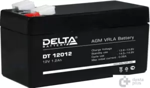 Аккумулятор для ИБП Delta DT 12012 (12В/1.2 А·ч) фото