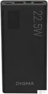 Внешний аккумулятор Digma DGPF10A 10000mAh (черный) фото