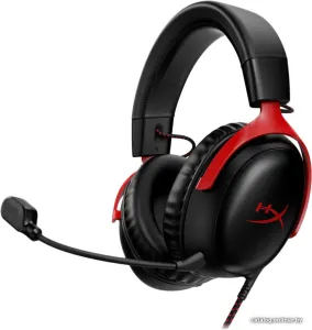 Наушники HyperX Cloud III (черный/красный) фото