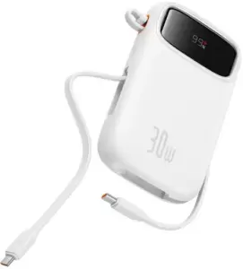 Внешний аккумулятор Baseus QPow 2 Power Bank 20000mAh (белый) фото