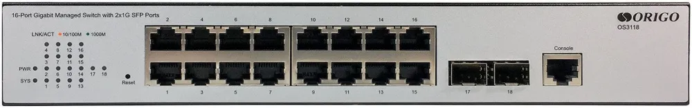 Управляемый коммутатор 2-го уровня Origo OS3118/A2A фото