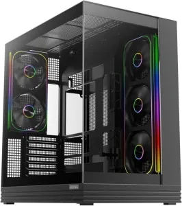 Корпус 1stPlayer OV8 OV8-BK-2FP7R-3-1FP7-2-HUB3 (черный) фото