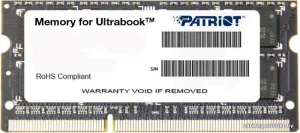 Память DDR3L 8GB 1600MHz Patriot PSD38G1600L2S RTL PC3-12800 CL11 SO-DIMM 204-pin 1.35В dual rank Ret фото