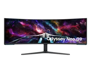 Монитор Samsung 57" Odyssey Neo G9 S57CG952NI черный VA LED 32:9 HDMI полуматовая HAS Piv 2500:1 420cd 178гр/178гр 7680x2160 240Hz FreeSync Premium Pro DP Dual UHD USB 19кг фото