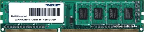Память DDR3L 4GB 1600MHz Patriot PSD34G1600L81 Signature RTL PC3-12800 CL11 DIMM 240-pin 1.35В single rank Ret фото