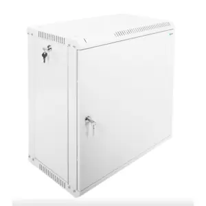 Коммутационный шкаф настенный 19" 12U ЦМО ШРН-Э-12.350.1 металлическая дверь серый фото