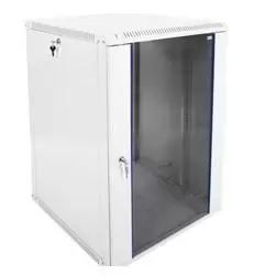 Шкаф телекоммуникационный навесной 19" 18U ЦМО ШРН-Э-18.500-9005 стеклянная дверь черный фото
