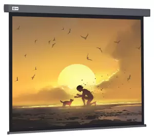 Экран Cactus Wallscreen CS-PSW-124X221-SG, 221х124.5 см, 16:9, настенно-потолочный серый фото