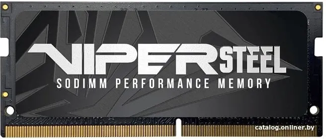 Память DDR4 16GB 2666MHz Patriot PVS416G266C8S Viper Steel RTL PC4-21300 CL18 SO-DIMM 260-pin 1.2В single rank Ret фото