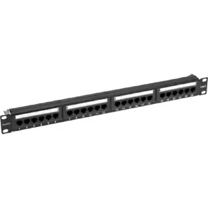 Rexant (02-0231) Панель коммутационная с кабельным органайзером 19", 1U, 24 порта, RJ-45, CAT 6, UTP PRO фото