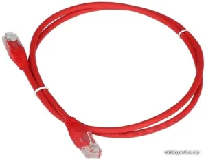 Патч-корд Lanmaster TWT-45-45-0.5-RD UTP RJ-45 вил.-вилка RJ-45 кат.5E 0.5м красный ПВХ (уп.:1шт) фото