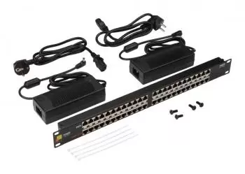 Патч-панель Lanmaster (LAN-PP24-POE/A2) 19" 1U 24xRJ45 кат.5E фото