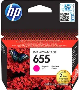 Картридж струйный HP 655 CZ111AE пурпурный 600стр. для HP DJ IA 3525/4615/4625/5525/6525 фото