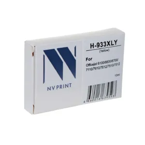 NV Print Струйный картридж 933XLY NV-CN056AE Yellow для HP Officejet 6100, 6600, 6700, 7110, 7510, 7610, 7612 825 стр совместимый фото