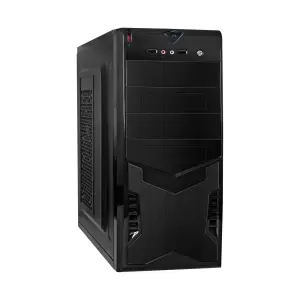 Корпус Miditower ExeGate CP-604-CP400 (ATX, БП CP400 с вент. 8см, 2*USB, аудио, черный) (EX280387RUS) фото